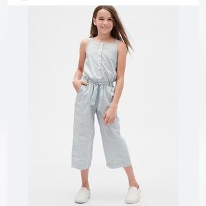 Kids Tie-Belt Jumpsuit